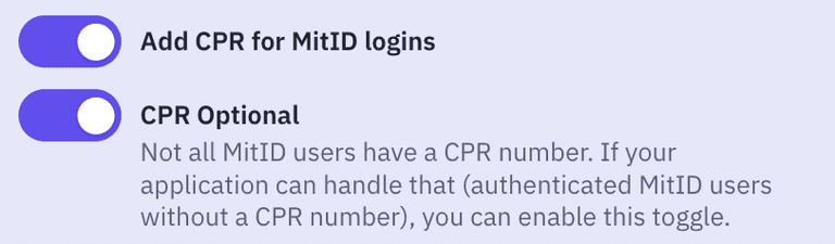 CPR toggles
